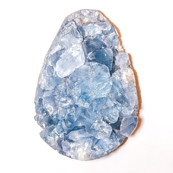 Natural Celestite Geode Egg 332.4g - Picture 5 of 8